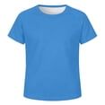 thumbnail image 1 of Kids Unisex Raglan Sleeve Mesh Shirts, Breathable Casual Tops for School & Play, 3-14Y, 1 of 4
