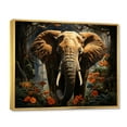 thumbnail image 2 of Designart "Royalty in the Elephant Jungle" Animals Floater Framed Canvas Art Print, 2 of 7