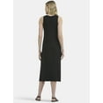 thumbnail image 2 of Time and Tru Women's Midi Column Dress, Sizes XS-XXXL, 2 of 4