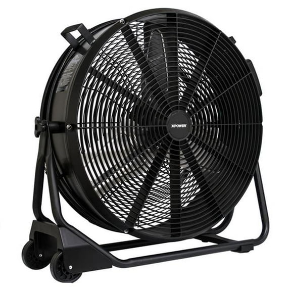 24 in. 0.5HP Drum Fan with Enclosed Brushless DC Motor