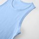 thumbnail image 5 of Tank Top Y Shorts Conjunto Niñas Moda Casual Color Sólido Algodón sin Mangas Cuello Redondo Top Y Cintura Elástica Shorts Conjunto de Dos Piezas Tank Tops Largos, 5 of 7