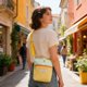 thumbnail image 1 of Cute Mini Crossbody Bag With Fortunate Label Plaid Plan Small Shoulder Bag For Daily Use Phone Bag With Zipper Pocket Adjustable Strap, 1 of 6