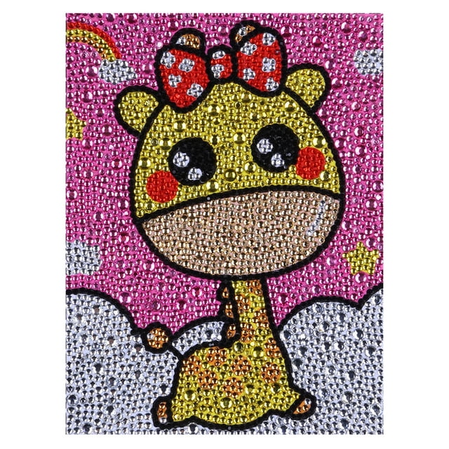 Kit Completo de Pintura de Diamantes para Niños, Diseño Especial, 15x20 cm, Incluye Gel, Lienzo y Herramientas, Ideal para Manualidades Creativas
