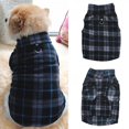 thumbnail image 3 of Chaleco de forro polar para mascotas, chaqueta cálida de invierno para perros, suéter para cachorros (rejilla gris negra L) Tmvgtek Para estrenar, 3 of 7