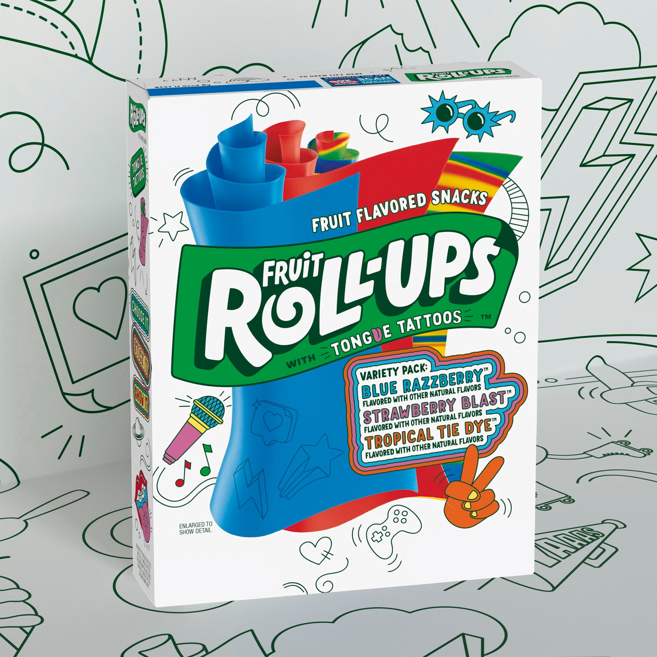Fruit Roll-Ups Gluten Free Fruit Flavored Snacks, Variety Pack (10 Rolls)