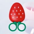 thumbnail image 3 of Strawberry Shape Creative Fruit Shape Scissors Refrigerator Paste Art Scissors Stainless Steel Children Safety Iron Suct, 3 of 7