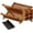 Teak, variant on Bamboo Dish Drying Rack with Utensil Holder, 2 Tier Collapsible Dish Rack, Wooden Dish Racks for Kitchen Counter, Folding Drying Holder with Absorbent Dish Drying Mat