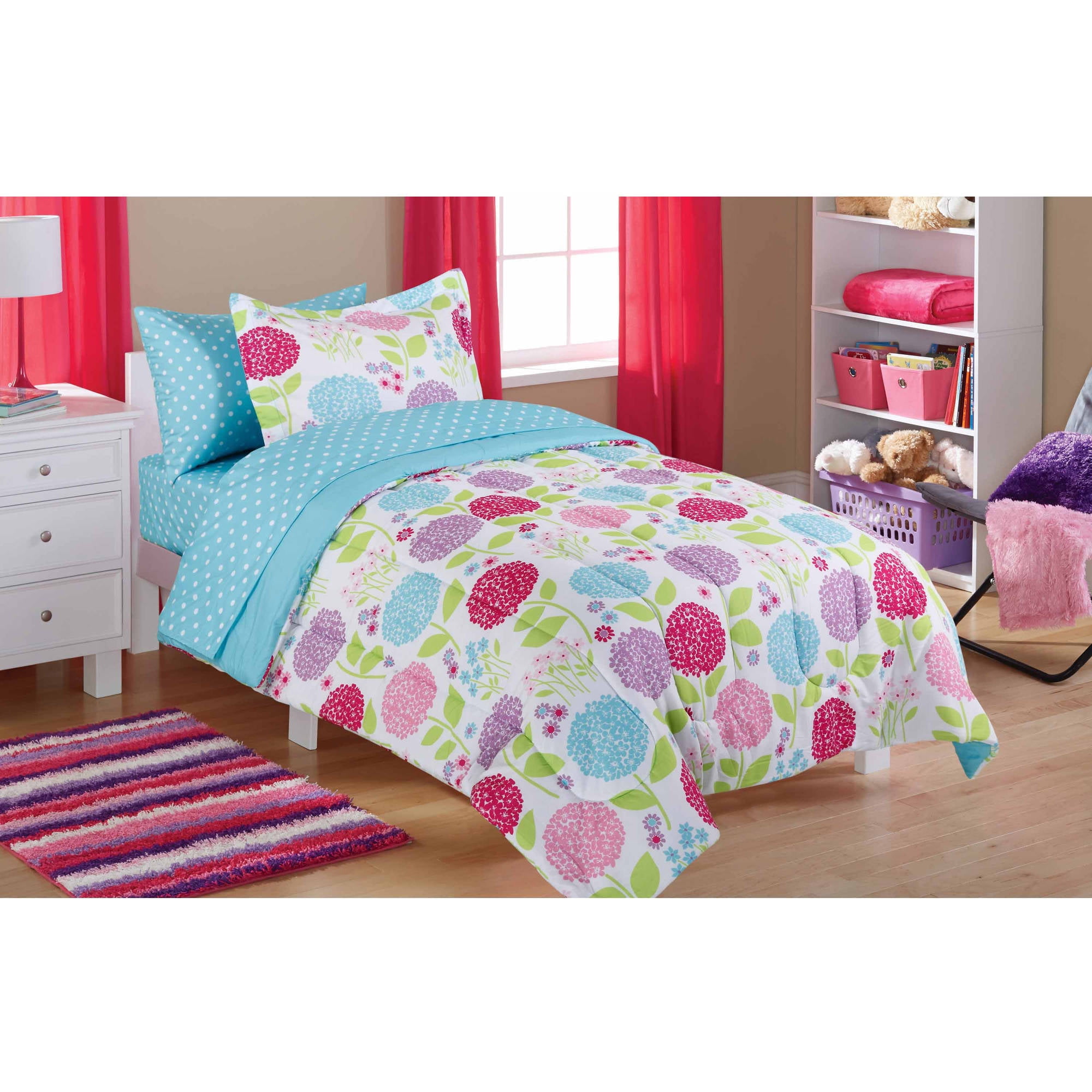 Mainstays Kids In The Garden Bed A Bag Bedding Set Com