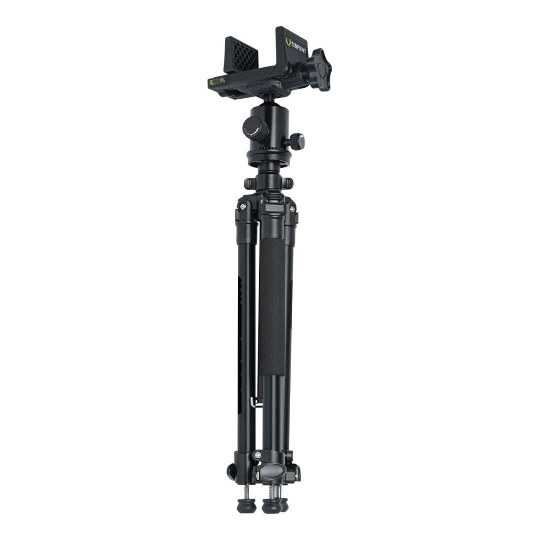 TenPoint Axis Tripod with Extendable Lightweight Body and Built-In Compass (Black)