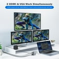 thumbnail image 6 of Lemorele TC20L USB C to HDMI Adapter, USB C to HDMI VGA Converter,4K Dual HDMI Dock USB C Hub To HDTV Adapter, for Windows/MacOS/Android Laptop, 6 of 9