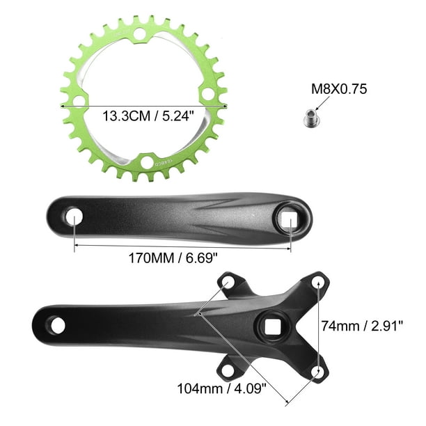 170mm square online taper crankset