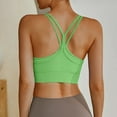 thumbnail image 5 of Everyday Bras for Women Running Sports Bra Sports Bras for Women Workout Keyhole Sports Bra Athletic Bras Wireless Support Bras for Women Sports Bra Medium Sports Bra Women's Athletic High Green S, 5 of 5