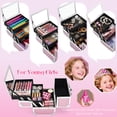 thumbnail image 2 of Estuche de maquillaje Joligrace, organizador portátil de viaje y cosméticos, color rosa, 2 of 7