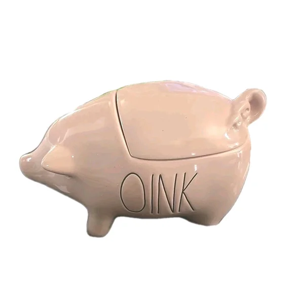 Rae Dunn Oink Pink Pig Canister