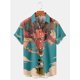 thumbnail image 4 of Camisa hawaiana divertida para hombre, estampado 3D de rana, blusa hawaiana de verano para playa, blusa informal de manga corta con solapa, ropa de calle para hombre, 4 of 4