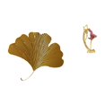 thumbnail image 1 of Decoración De Pared De Hojas De Ginkgo De Hierro Forjado Y Estatua De Bailarina De Ballet, Escultura Abstracta Para Sala De Estar, Oficina, Hotel, Comedor, Restaurante, Casa De Campo, Dormitorio, 1 of 8