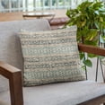 thumbnail image 6 of Plutus Brands Blue Mayan Stripe Luxury Throw Pillow-Size:24" x 24", 6 of 8
