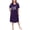 D4-PurpleButterfly, variant on Plus Size Nightgowns for Women V Neck Short Sleeve Nightshirts Sleepwear