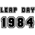 thumbnail image 3 of CafePress - LEAP DAY 1984 - Greeting Card, Blank Inside Glossy, 3 of 3