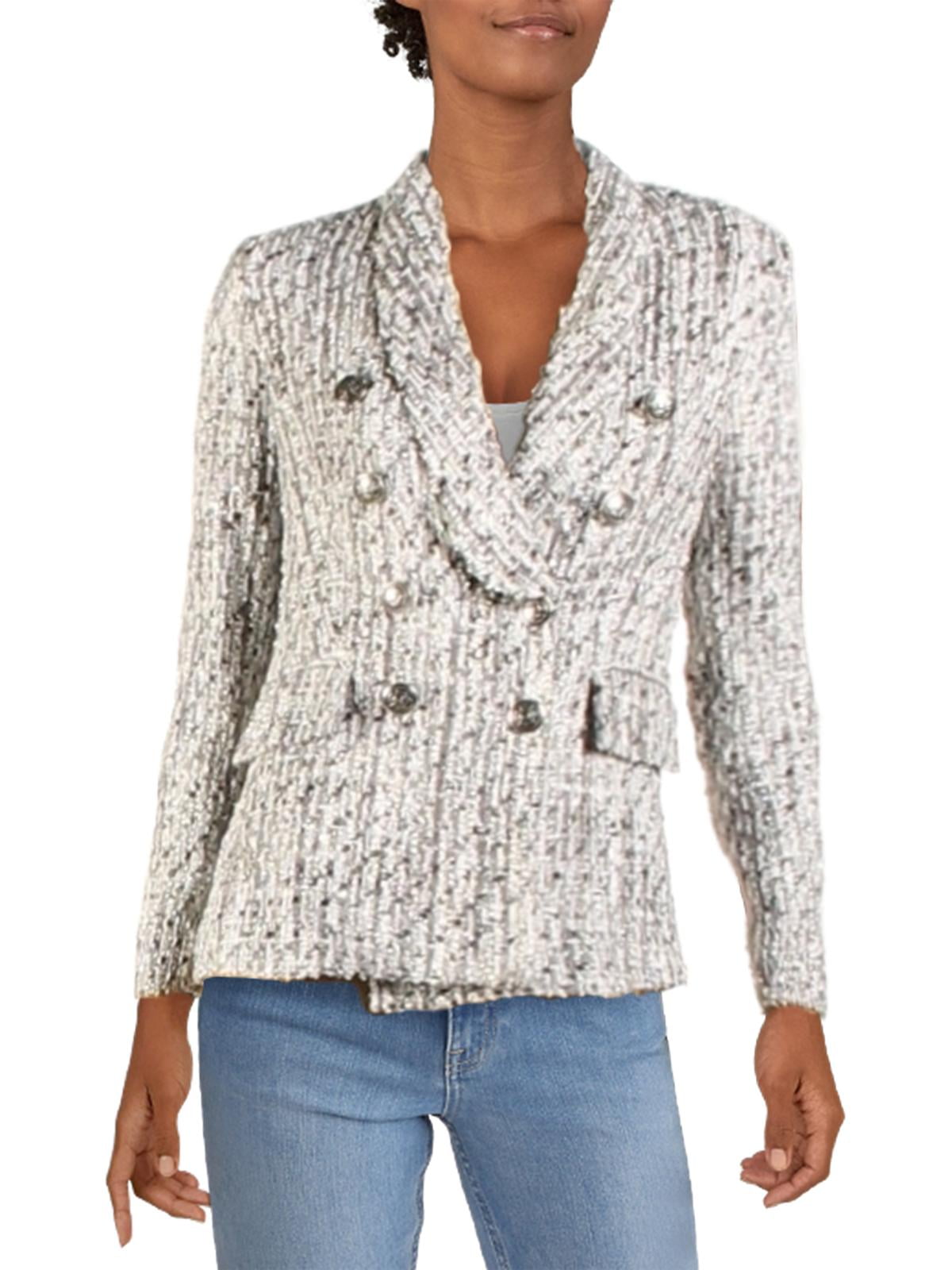 Aqua Womens Tweed Business Double 