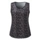 thumbnail image 2 of Gibobby Blusa Manga Larga Mujer Camisa sin mangas con estampado de flores con cuello en V para mujer a la moda（Negro， XXXXXL), 2 of 5