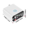 thumbnail image 4 of Receptor Transmisor Cargador USB con AUX RCA Adaptador de audio inalámbrico 5.0 compatible con Bluetooth de salida dual, Enchufe de la UE Inevent EL001066-01B, 4 of 7