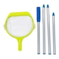 thumbnail image 2 of jinwen Cleaning Netting Pool Skimmer Net Thread Connection Aluminum Pool Leaf Rake Net for Courtyard Lawn above Ground Inground Pool Green, 2 of 9