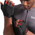 thumbnail image 3 of Non-slip Half Finger Gloves With Wrist Wrap Support Padded Fitness Short Open Finger, 3 of 5
