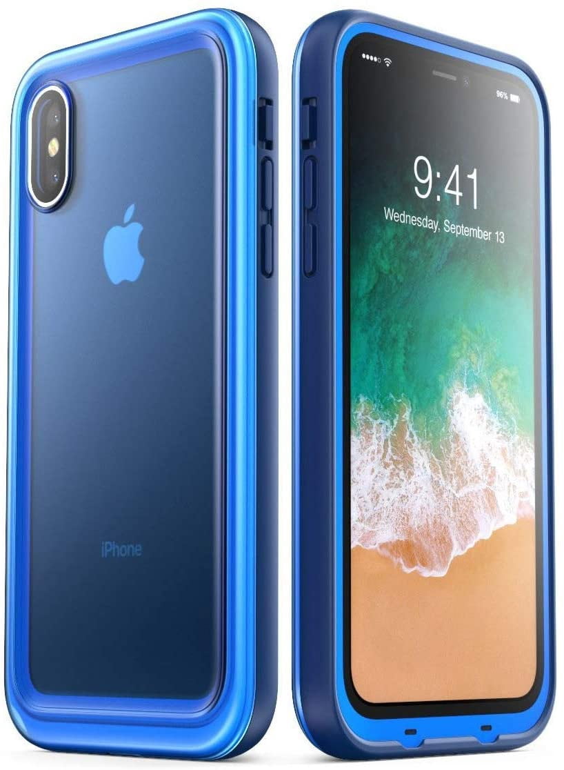 WEI Case for iPhone X (2017) / iPhone Xs (2018), Aegis Waterproof Full-body Rugged Case with Built-in Screen Protector (Frost/Pink)