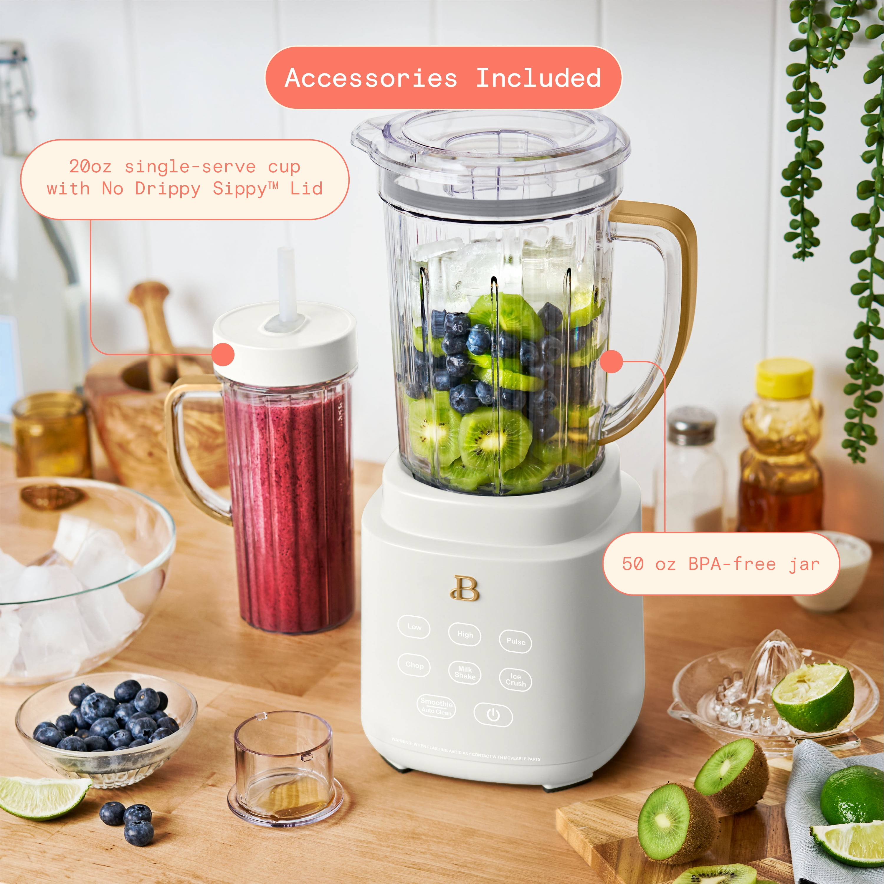 Beautiful PowerExact Blender System, White Icing by Drew Barrymore