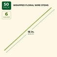 thumbnail image 2 of 50 Piece 6 Gauge Green Floral Wire for Flower Stems, DIY Crafts, Wedding Decorations (16 Inches), 2 of 6