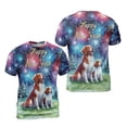 thumbnail image 3 of Happy New Year Brittany Spaniel Family Cheer Winter Midnight Firework All Over Print 3D Shirt Unisex Merch Brittany Dog Lover Gifts Idea - 02025, 3 of 6