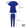 thumbnail image 3 of Enfermería Scrub Set Top Pantalones Transpirable Trabajo Uniforme para Enfermera Yoga Jogger, 3 of 5