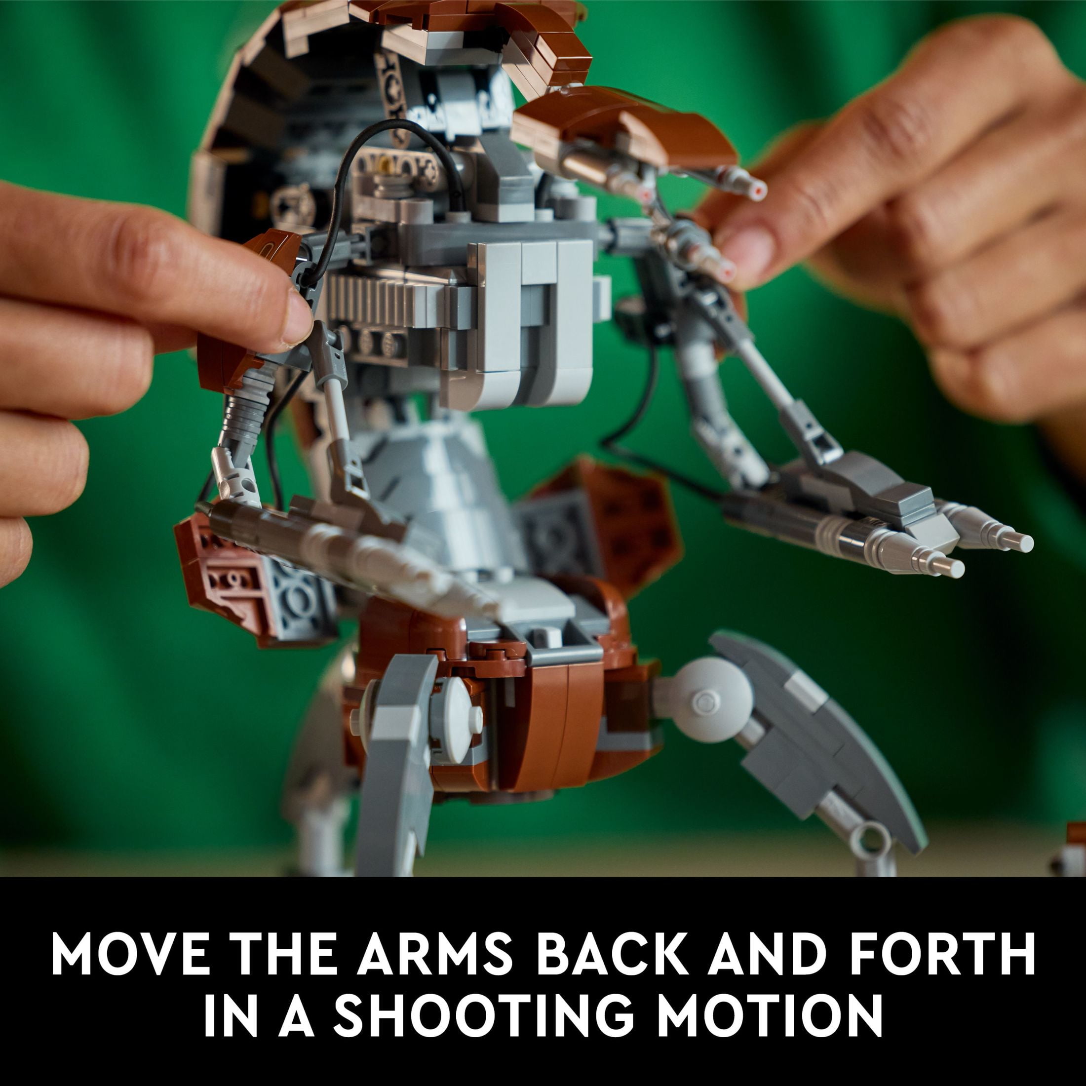 LEGO Star Wars Droideka Model for Build and Display, Collectible Brick Built Destroyer Droid Figure, Star Wars Fan Gift Idea for Adults or Any Collector, 75381