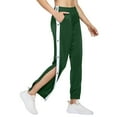 thumbnail image 6 of felwors Women's Tear Away Pants Side Split Snap Button Basketball Active Workout Joggers AG, XL, 6 of 8