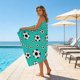 thumbnail image 1 of Soccer-Themed Beach Towel And Microfiber Beach Bath Towel And Soccer Party Decorative Towel And Size 55 X 28 Inches, 1 of 6