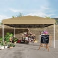 thumbnail image 2 of Bingirl Commercial Grade Instant Shelter 10X10 Outdoor Canopy with 3Height Adjustable Frame Complete Ground Kit and Carry Bag All Weather Event Canopy for Festivals Markets, 2 of 5