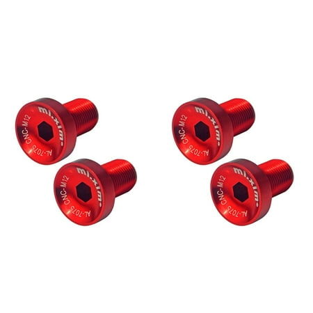 

Xim 4Pcs Bicycle Bottom Bracket M12 Crankset Screw Road Bike Crankset Crank Arm Fixing Bolts Bike Screws Red