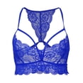 thumbnail image 1 of Bralette de encaje Zulema Crop Tops Racerback Azul, 1 of 8