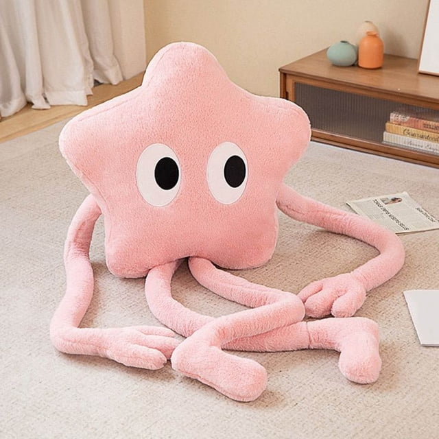 Throw Pillow Large Star Stuffed Toy With Long Legs Pillow Cushion For Girlfriend Kids