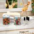 thumbnail image 4 of Yayeee 2 Pack Qtip Holder Bathroom Cotton Swab Canister with Lid Clear Dispenser Set, Art City, 4 of 6