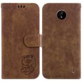 thumbnail image 2 of Compatible with Nokia C20/ C10 Embossed Cute Tiger Flip Folio Wallet Case Card Pocket Holder Cover, 2 of 5