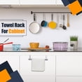 thumbnail image 4 of Tutuviw 4 Pcs Stainless Steel Over-Cabinet Door Towel Holder,9in Kitchen and Bathroom Towel Rail Towel Bar Over Cupboard Door Towel Holder,Hand Towel Rack Hanger with Anti-Slip Pads (Silver), 4 of 7