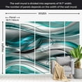 thumbnail image 4 of Tiptophomedecor Abstract Wallpaper Wall Mural - Tunnels Green, 4 of 7