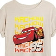 thumbnail image 3 of Disney Cars - Lightning McQueen KACHOW - Juniors Ideal Flowy Muscle T-Shirt, 3 of 5