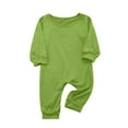 thumbnail image 2 of Edvintorg Christmas Matching Family Pajamas 2025 Fashion Newborn Baby Pajamas Christmas Solid Long Sleeve Jumpsuit Romper Family Clothes Christmas Pjs, 2 of 6