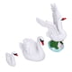 thumbnail image 4 of Adornos de cisne de resina de simulación, 3 piezas de adornos de cisne de resina, adornos de jardín, estatuilla de cisne construida para precisión, 4 of 9