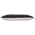 thumbnail image 6 of Laddha Home Designs Handwoven Two Tone Geometric Cotton Lumbar Pillow Cover - 36" - Black and White, 6 of 8