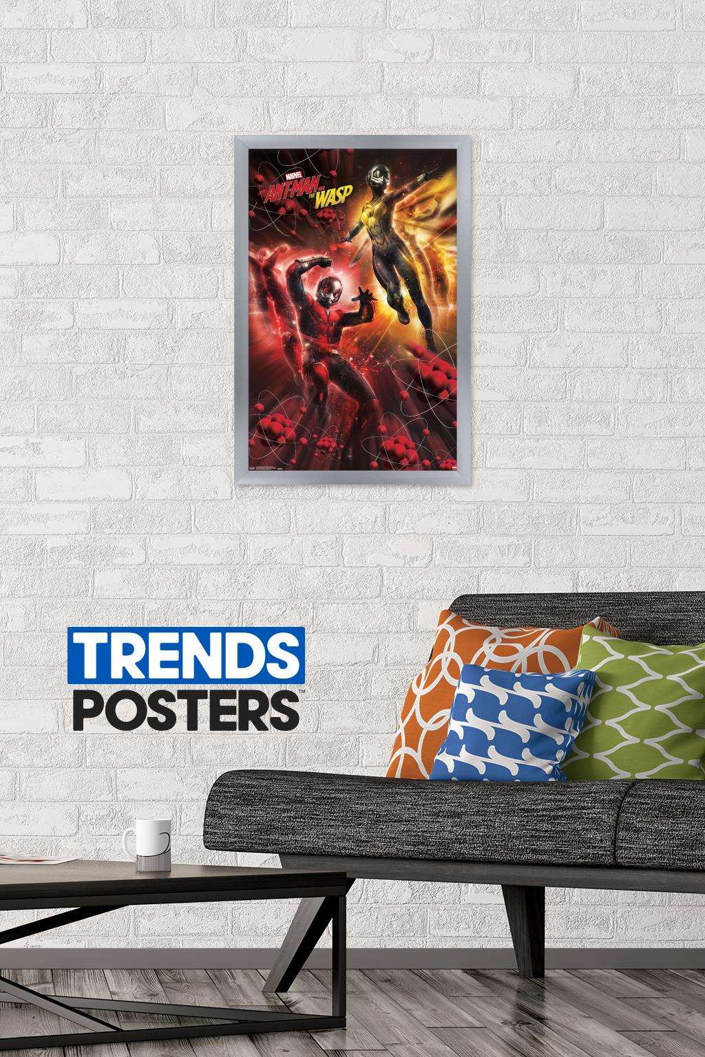Marvel Cinematic Universe - Ant-Man and the Wasp - Subatomic Wall Poster, 14.725" x 22.375", Framed