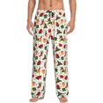 thumbnail image 1 of Gaeub Christmas Hat Cute Puppy Print Mens Pajama Pants,Lounge Pants With Pockets And Drawstring-XX-Large, 1 of 6